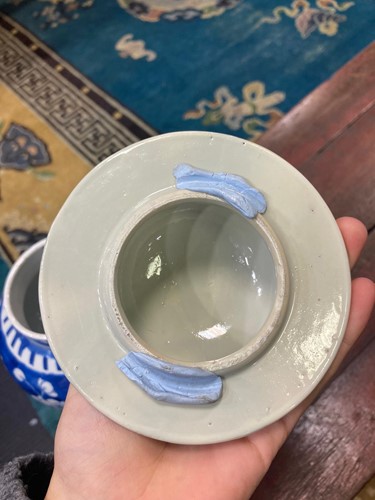 Lot 47 - A group of five Chinese blue and white porcelain vases, Qing Dynasty, 19th century