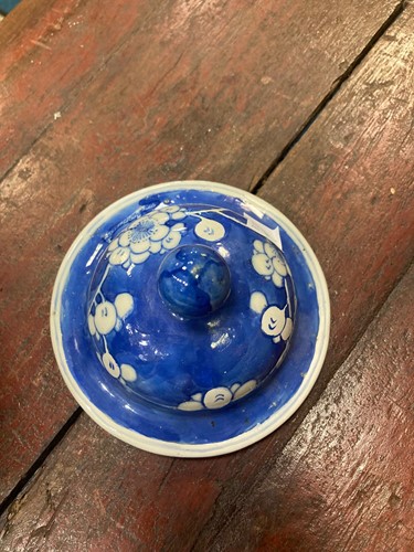 Lot 47 - A group of five Chinese blue and white porcelain vases, Qing Dynasty, 19th century
