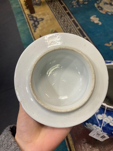 Lot 47 - A group of five Chinese blue and white porcelain vases, Qing Dynasty, 19th century