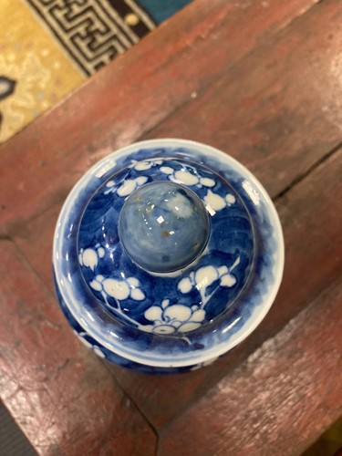 Lot 47 - A group of five Chinese blue and white porcelain vases, Qing Dynasty, 19th century