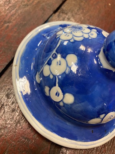 Lot 47 - A group of five Chinese blue and white porcelain vases, Qing Dynasty, 19th century