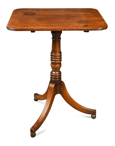 Lot 406 - A Regency Cuban mahogany tilt-top lamp table