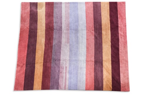 Lot 320 - A modern multi-colour striped rug by 'The Rug Company'
