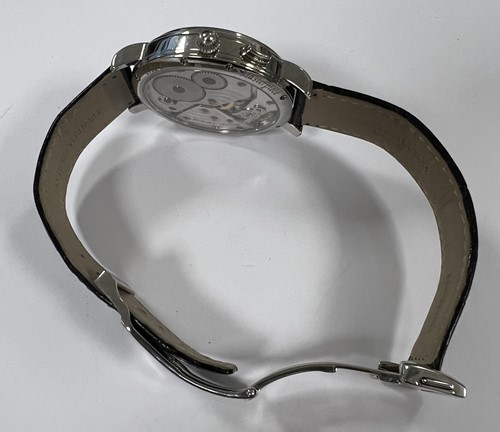 Lot 402 - Maurice Lacroix - A steel 'Masterpiece Double Retrograde GMT' wristwatch
