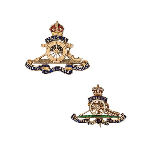 Lot 26 - Two Royal Artillery Regimental brooches