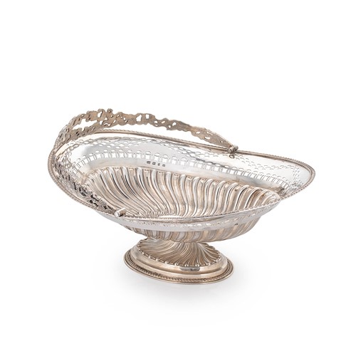 Lot 512 - A Victorian silver swing handled fruit basket