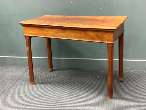 Lot 413 - A mahogany side table with chamfered legs 75 x...