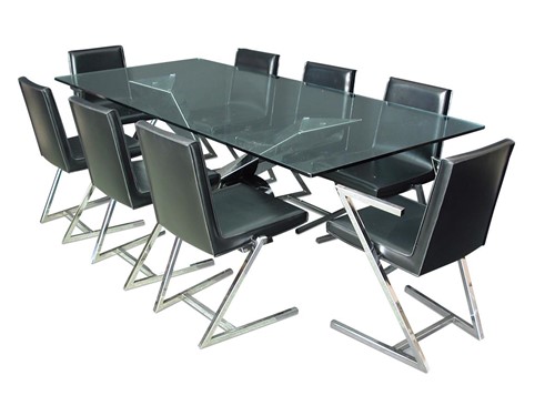 Lot 319 - A Contemporary glass topped dining table by Cattelan Italia