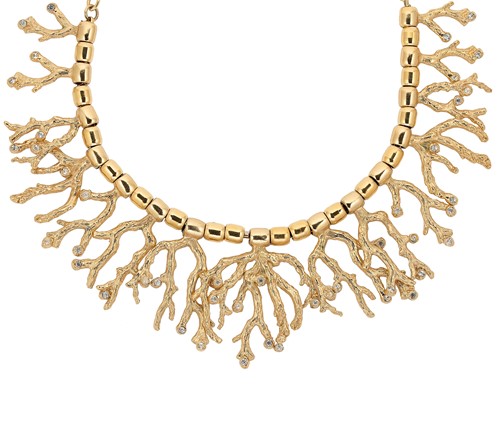 Lot 5 - Yves Saint Laurent - A coral design necklace