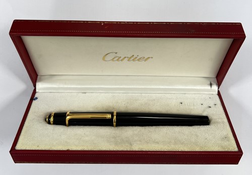 Lot 450 - Cartier - A 'Diabolo de Cartier' resin coated fountain pen