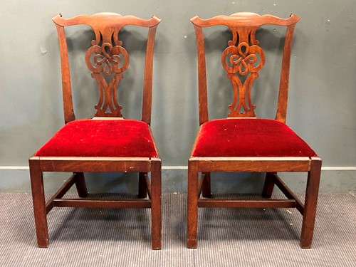 Lot 420 - Various 18th century mahogany dining chairs of...