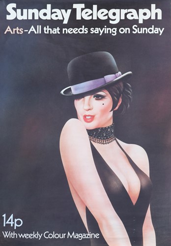 Lot 333 - After Hargrave Hands, a Sunday Telegraph advertising poster for Cabaret
