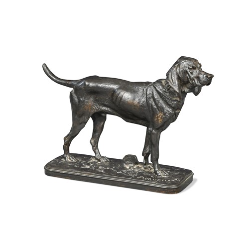 Lot 134 - After Henri-Alfred-Marie Jacquemart (1824-1896), a bronze model of a hound