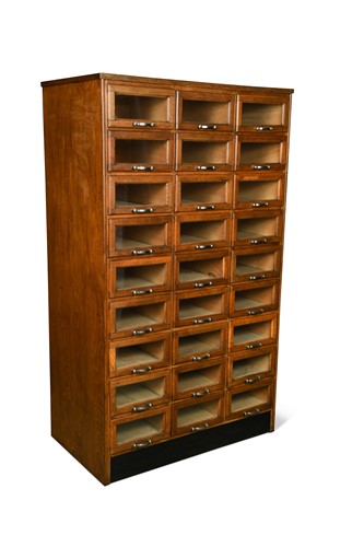Lot 268 - An oak haberdashery cabinet, circa 1930s