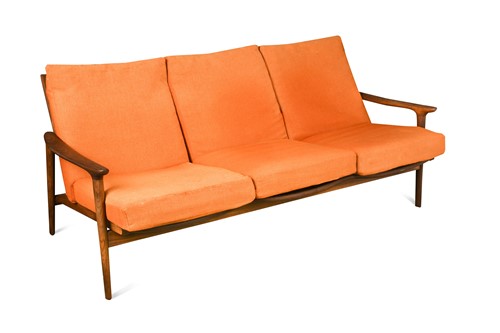 Lot 291 - George Fejer and Eric Phamphilon for Guy Rogers, a New Yorker teak sofa, circa 1960