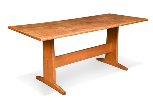 Lot 217 - Attributed to Peter Waals, an oak refectory table