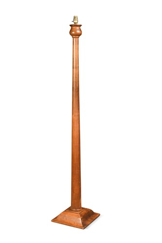 Lot 241 - A Heal's style Art Deco walnut standard lamp