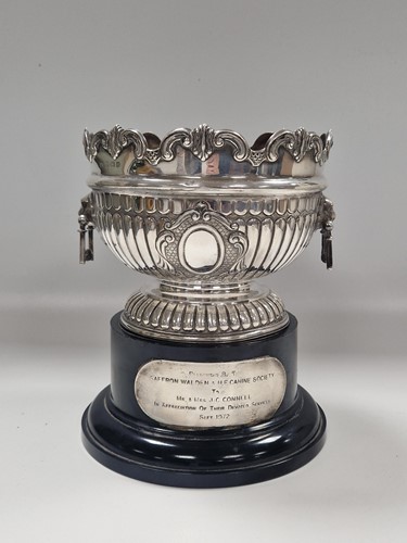 Lot 377 - A George V silver miniature monteith on a...