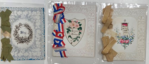 Lot 331 - Three Victorian elaborate manuscript gift booklets dated 1887-1888
