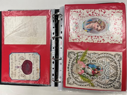 Lot 332 - Victorian Valentines greetings cards