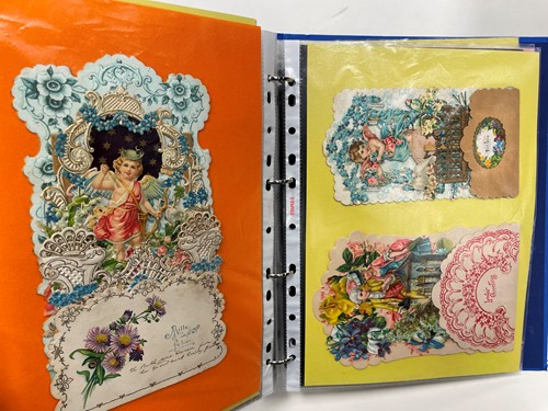 Lot 333 - Late Victorian and Edwardian Valentines and greetings cards, etc.
