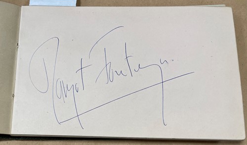 Lot 343 - A small autograph album dating from 1951