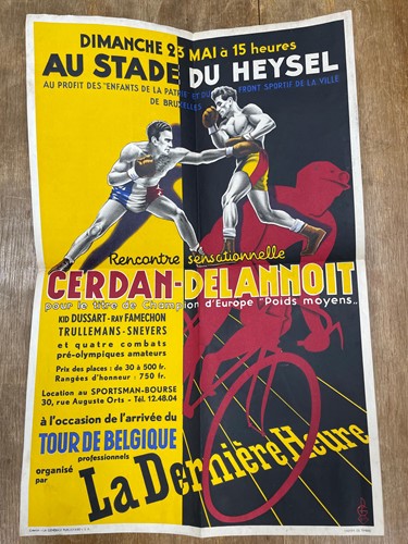 Lot 317 - Boxing poster, Belgium 1948