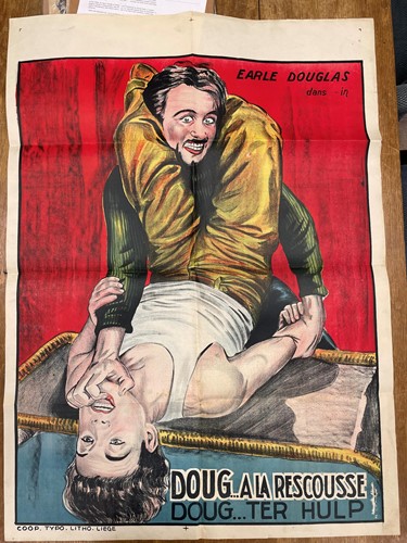 Lot 318 - A Belgian colour lithographic film poster, 1930s