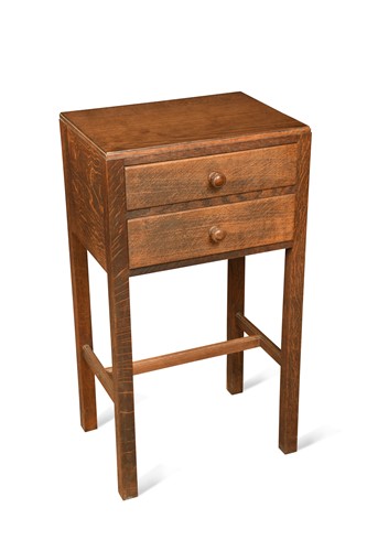 Lot 219 - In the manner of Peter Waals, a Cotswold School oak side table, circa 1930
