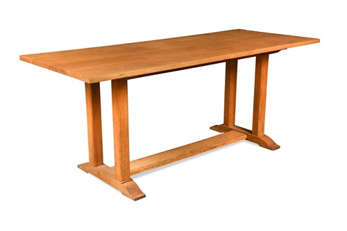 Lot 236 - A Heal's oak refectory dining table