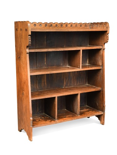 Lot 200 - Charles Locke Eastlake (1836-1906), an Arts & Crafts oak bookcase