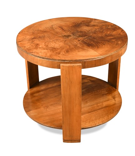 Lot 243 - An Art Deco period walnut occasional table, circa 1930