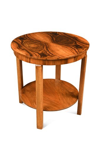 Lot 246 - An Art Deco period walnut occasional table, circa 1930