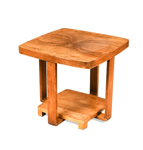 Lot 254 - An Art Deco period walnut occasional table