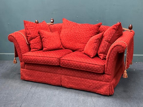 Lot 429 - A modern knole type settee, with drop ends,...