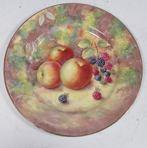 Lot 27 - An ORB cabinet plate, painted by Frank Higgins...