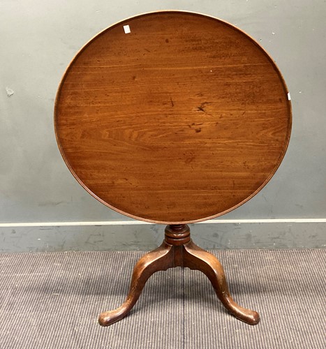 Lot 373 - A George III mahogany tripod table, 80cm...