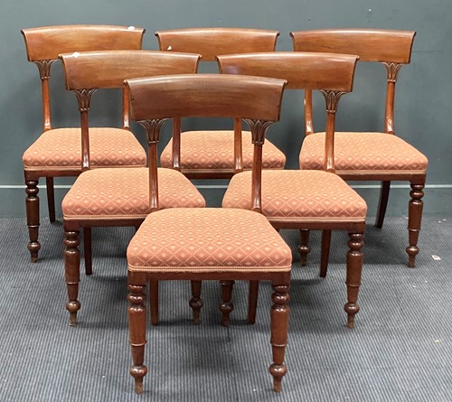 Lot 358 - Six early Victorian mahogany dining chairs (6)