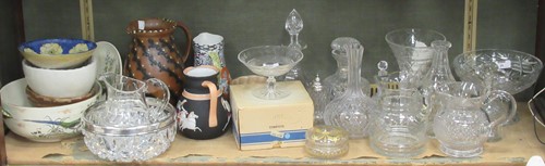 Lot 26 - A quantity of cut glass and other ceramics to...