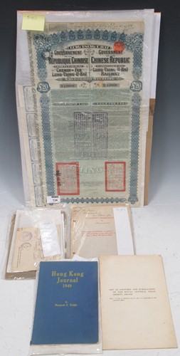 Lot 134 - A collection of Chinese ephemera, 1913 - 1930s,...