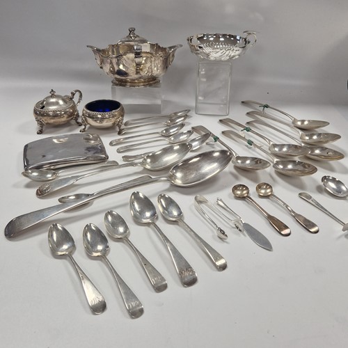 Lot 396 - A collection of assorted silverware including...
