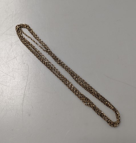 Lot 326 - A guard chain, tested as 9ct gold, weight 17g
