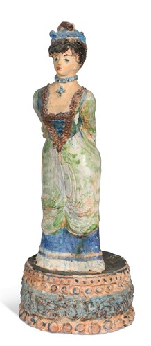 Lot 46 - Quentin Bell (1910-1996), a studio pottery model of a woman