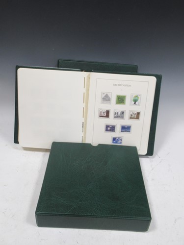 Lot 190 - Two albums of Liechtenstein stamps, green...