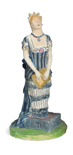 Lot 45 - Quentin Bell (1910-1996), a studio pottery model of a female singer