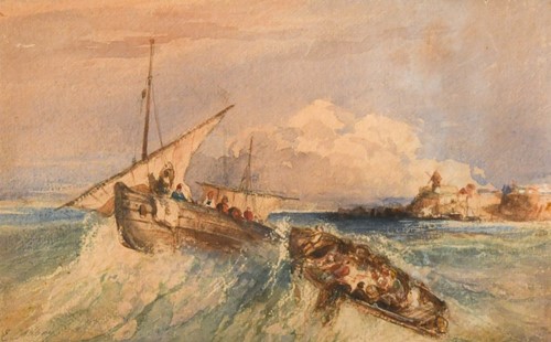 Lot 370 - Eugène Isabey (1804-1886)
