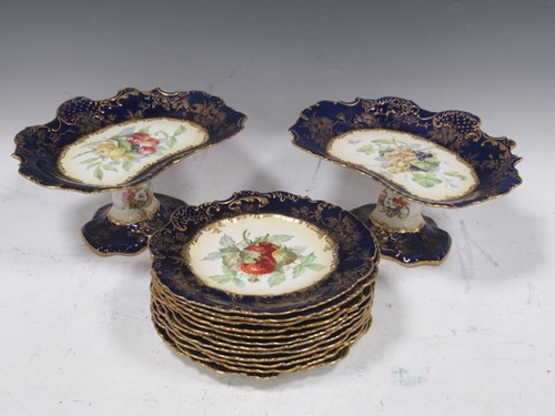 Lot 174 - A collection of copper wares, dessert service...