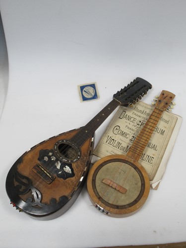 Lot 238 - A late 19th century mandolin with mother of...