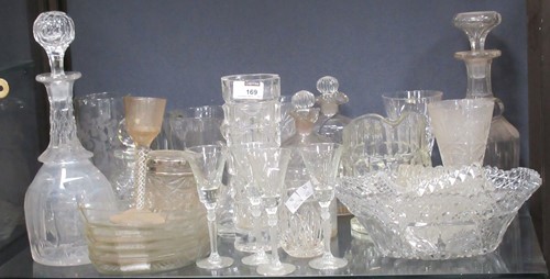 Lot 169 - A quantity of 20th century cut glass to...