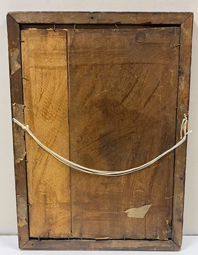 Lot 508 - A pair of Victorian maple-framed woolwork pictures